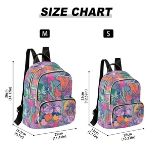 Hawaiian <b>Backpack</b> Customs Flower Two Size Travel <b>Backpacks</b> Quilted Casual Travel Women's Sports <b>Backpack</b> With Logo - Product Image 3