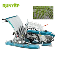 Machine agricole à 4 rangs pour la plantation du riz à essence avec moteur pour une utilisation facile et une amélioration de l'efficacité