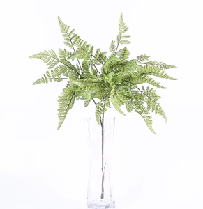 魅力的な新しいフェイクドラゴンシダの葉プラスチック鉢植え人工植物ミニリアル74cm装飾シダ - Product Image 6