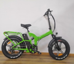 Vélo électrique pliable de 20 pouces, ebike avec pneus larges, 500W 48V, pour la plage, la neige, nouvelle collection - Product Image 2