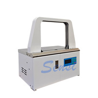 SS-RJ3000 Automatische Umreifungsmaschine für 12mm OPP-Bänder, Bündelungsmaschine für Kleinpakete, Leichtkabel, Etiketten und Rechnungen