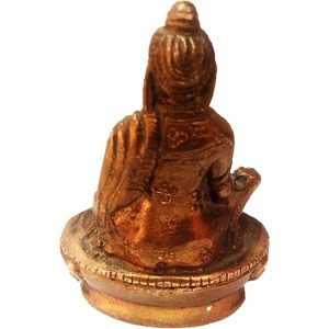 PARIJAT HANDICRAFT latón Gautam estatua de Buda sentado posición de meditación tallada fina estatuilla decorativa escultura de descanso - Product Image 4