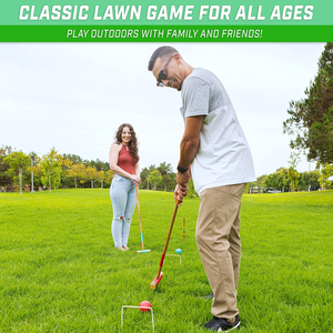 Ensemble <span class=keywords><strong>de</strong></span> <span class=keywords><strong>croquet</strong></span> avec support, jeu <span class=keywords><strong>de</strong></span> <span class=keywords><strong>croquet</strong></span> en bois pour 6 joueurs avec support <span class=keywords><strong>de</strong></span> rangement, équipement coloré pour jouer sur la pelouse <span class=keywords><strong>de</strong></span> la cour - Product Image 6