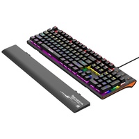 Clavier de jeu mécanique ergonomique BAJEAL K600, nouveau, USB 2.0, 104 touches, filaire, coloré, RGB, plug and play, repose-poignets