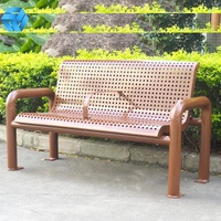 Banc publicitaire en acier pour les loisirs en plein air, arrêt de Bus, chaise de jardin de rue, banc de parc