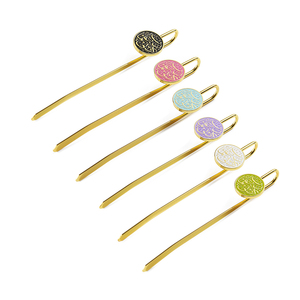 Khuyến Mại Giá Rẻ Thiết Kế Thương Hiệu Của Bạn Sáng Bóng Mạ Tan Chảy Bookmarks Trống In Ấn Etch Với Truyền Thống Nguyên Tố Trang Trí - Product Image 1