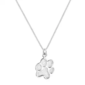 High Quality Jewelry Gift 925 Sterling Silver Long Chain Animal Paw Pendant Necklace