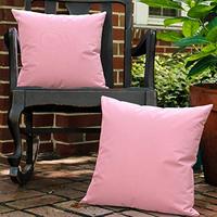 Housse de coussin d'extérieur imperméable résistante aux UV, en tissu Oxford uni, pour meubles de jardin, patio, canapé, balcon, décoration 18x18