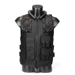 Multifunctional Tactical Vest Outdoor Real CS Field Outdoor Gaming Black Camouflage Vest