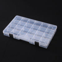 Boîte de rangement en plastique transparent avec séparateurs et bacs amovibles pour les étuis à outils de pêche, utilisation en lac et en rivière