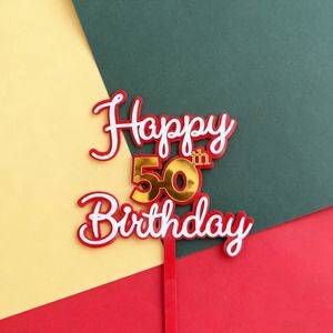 Adorno para Pastel de Feliz <span class=keywords><strong>Cumpleaños</strong></span> Número <span class=keywords><strong>50</strong></span>, para Celebrar 40, <span class=keywords><strong>50</strong></span> y 60 Años, Decoración de <span class=keywords><strong>Cumpleaños</strong></span>, Recuerdo de Aniversario para Familiares y Amigos - Product Image 5