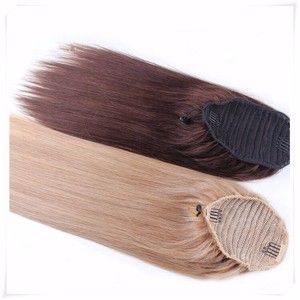 Extensiones de cabello Remy Tianci 12A Cola de Caballo recta teñida para niños Color Popular trama de cabello humano europeo de alta calidad - Product Image 3