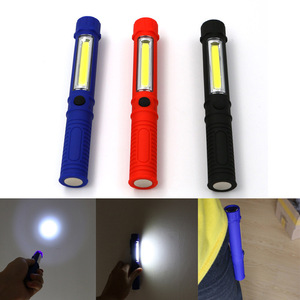 <b>LED</b> Portable Plastic Flashlight COB Side <b>Light</b> Magnetic <b>Work</b> Lamp Outdoor Camping Lamp - Product Image 4