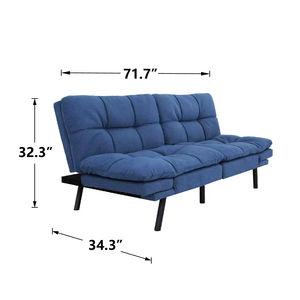 <span class=keywords><strong>Nisco</strong></span> Convertible Bộ Nhớ Bọt Tufted <span class=keywords><strong>Futon</strong></span> Thiết Kế Hiện Đại 2 Hoặc 3 Chỗ Ngồi Kim Loại Ngủ Sofa Giường Cho Khách Sạn - Product Image 4