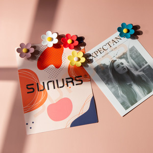 קטן חמודי שרף צמח מגנטים חזק עיצוב פרח מצחיק מקרר קרבורד מטבח מחיק מתנה רעיון - Product Image 2