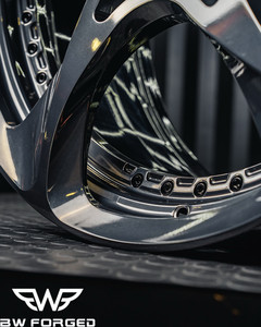 Jantes de voiture en aluminium forgé peintes sur mesure de luxe en 2 pièces, 18-22 pouces, 5x130/127/114.3, 25 mm, nouvelle adaptation universelle, marque BW - Product Image 4
