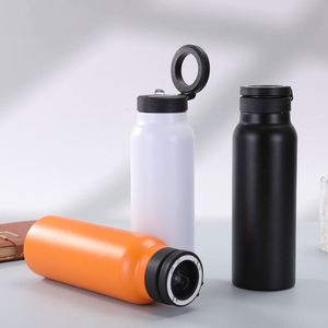 Bouteille d'eau sport magnétique 24oz avec support de téléphone, gobelet isotherme magnétique personnalisé en acier inoxydable pour la gym et les voyages - Product Image 1