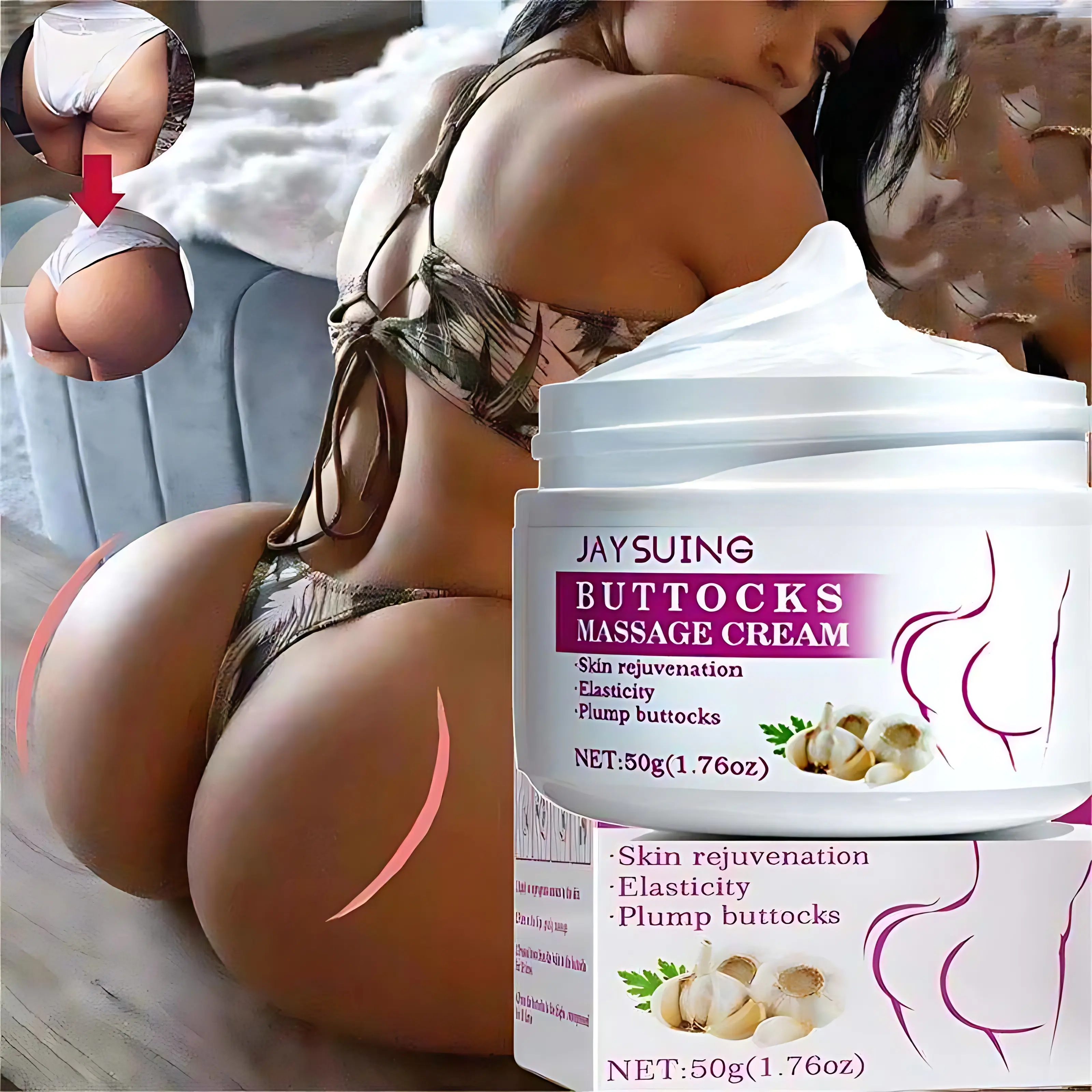 Sexy glutei rassodante massaggio Hip lifting glutei aumento crema vegetale estratto efficace per aumentare il seno