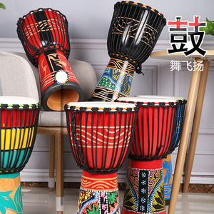 Tambor de mano de alta calidad <span class=keywords><strong>Djembe</strong></span> tallado a mano para principiantes y adultos Tambor africano de piel de cabra - Product Image 5