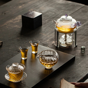 Théière en verre avec poignée latérale, en borosilicate haute résistance à la chaleur, pour la préparation du thé, usage domestique - Product Image 4