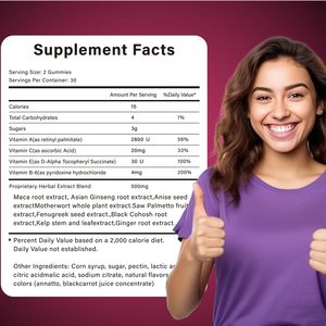 Gommose da donna BBL con miscela di erbe CurvaBoost BBL e vitamine monoidrato di creatina per curve Energy Booty Booty Gummies - Product Image 3