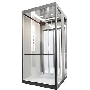 Porte électrique double battante moderne en métal et verre inoxydable pour appartements, villas, hôtels, hôpitaux – Vente directe usine - Product Image 5