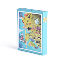 Permainan Puzzle Kustom OEM 100 Potong untuk Dewasa dan Anak-Anak, Edukatif dan Hiburan, Permainan Puzzle Kertas
