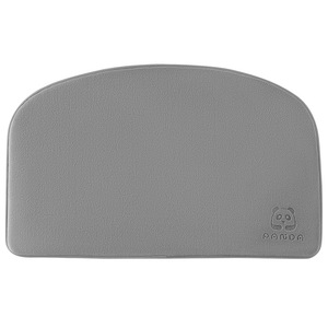 Tapis de salle de bain en mousse à mémoire de forme Panda, rectangulaire, couleur unie, fibre de polyester, absorbant, antidérapant, pour douche et toilettes - Product Image 5