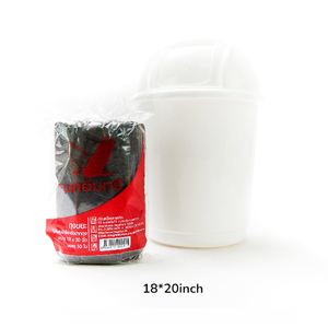 Bolsa de Basura Negra de HDPE Personalizable en Rollo, Resistente, Desechable, de 18*20 Pulgadas, Producto de Plástico Duradero para Uso Doméstico - Product Image 1