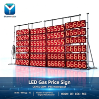 Fabricante Original Chino OEM y ODM, Letrero LED de Precio para Gasolinera, Letrero LED Digital de Precio de 10 Pulgadas 888.8, Letrero LED Rojo de Precio