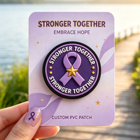 Nouveau Patch 3D en Silicone pour la Sensibilisation au Cancer, Vente en Gros, Promotion Colorée, Patch en Caoutchouc Souple pour la Santé, Patchs Personnalisés en PVC, Ruban
