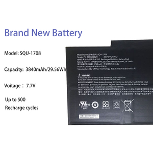 SQU-1708 batteria portatile per SQU-1708 916 qa102h 3840mAh/29.56Wh 7.7V - Product Image 2