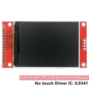 2.4 "2.4 pouces 240x320 SPI TFT LCD Module de Port série 5V/3.3V adaptateur PCB carte Micro SD ST7789V écran LCD LED blanche pour