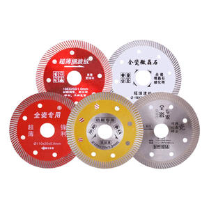 Lames de scie circulaire diamantées continues 116mm 120mm 4 pouces avec dents de protection pour couper les carreaux - Product Image 1