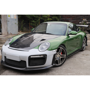 2009-2013 pour 911 997.2 GT2RS Spoiler de pare-chocs avant/arrière en fibre de carbone humide avec éclairage antibrouillard - Fixation par boulons, ajustement universel, Neuf - Product Image 4