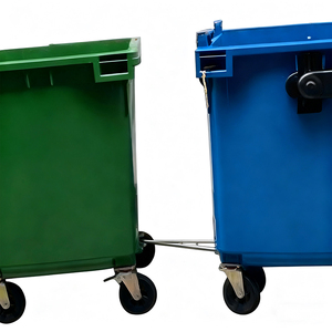 660L Hình Chữ Nhật Thân Thiện Với Môi Cán Bìa Tái Chế Thùng Rác Có Thể Ngoài Trời Phân Hữu Phân <span class=keywords><strong>Bin</strong></span> Đứng Công Cộng Sử Dụng Nhựa Chất Thải Xe Nâng - Product Image 5