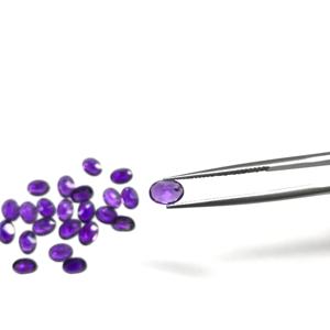 IGI certifié AAA Grade 5x7mm améthyste africaine naturelle de haute qualité en vrac en gros pierre calibrée à facettes ovale pierre précieuse en vrac - Product Image 5