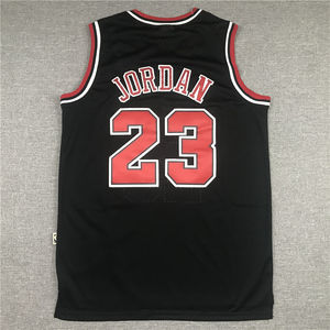 Camiseta de Baloncesto para Hombre, Nueva Colección 2025, Venta Caliente, Alta Calidad, Bordada y Cosida, Roja y <span class=keywords><strong>Negra</strong></span> # Camiseta de Michael Bull número <span class=keywords><strong>23</strong></span> - Product Image 3