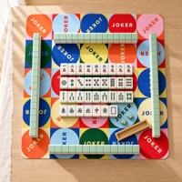 Tapis de Mahjong Écologique Portable Inodore Antidérapant Pliable en Caoutchouc Naturel Accessoire de Table de Jeu