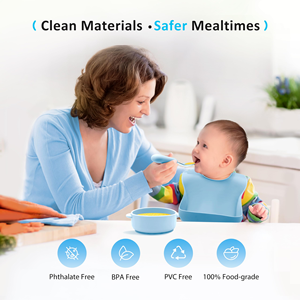 Juego de Alimentación para Bebés de Silicona de Grado Alimenticio, Libre de BPA, con Logotipo Personalizado OEM/ODM, Precio de Fábrica, para Productos de Marca para Bebés - Product Image 5