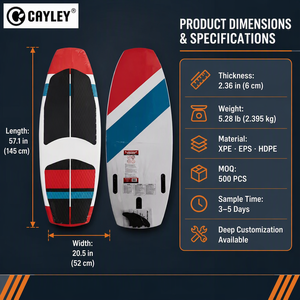 Bodyboard Durevole, Tavola da Surf ad Alta Trazione per Adolescenti e Adulti, Attività di Surf in Acqua al Mare - Product Image 2