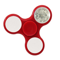 Jouet promotionnel personnalisé avec logo, jouet gyroscopique lumineux qui brille dans le noir, jouet à LED lumineux pour les doigts, jouet fidget spinner
