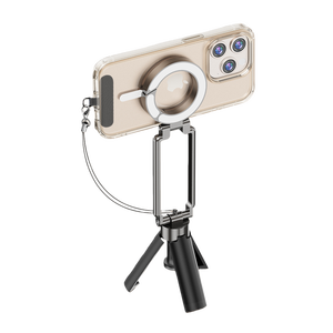 Support de téléphone portable léger en alliage de zinc et ABS 180 °   Trépied magnétique rotatif pour la randonnée, l'escalade, les selfies quotidiens et l'enregistrement vidéo - Product Image 5