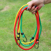 Cordes élastiques en plastique pour le camping en plein air Xw avec crochets 8mm*120cm