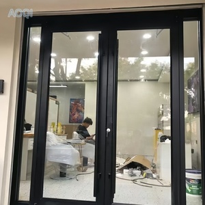 Maison à ossature en aluminium avec porte d'entrée à double battant sur mesure de type KFC, porte de <span class=keywords><strong>mezzanine</strong></span> en <span class=keywords><strong>verre</strong></span> coloré manuelle - Product Image 6