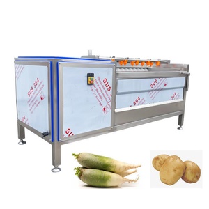Máquina industrial de lavado y limpieza de vegetales y frutas, peladora de patatas, jengibre, raíz de loto, yam, dátiles secos - Product Image 6
