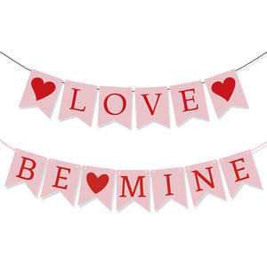 Set Decorazioni per Festa a Tema San Valentino 2026 con Striscione, Palloncini a Spirale e Ghirlanda per Matrimoni e Feste - Product Image 5