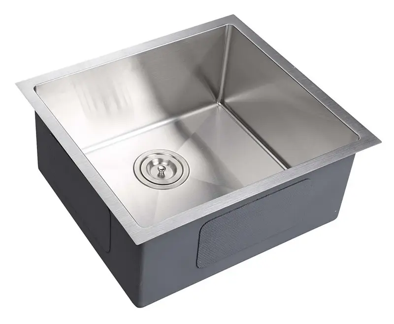 modern luxury durable stainless steel anti-scratch handmade undermount single bowl pvd nano kitchen sink