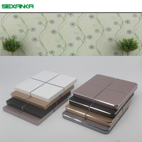 Système d'automatisation intelligent pour la maison SEXANKA Zigbee/Wi-Fi, interrupteurs muraux intelligents tactiles en métal aluminium 4 voies avec Google Alexa