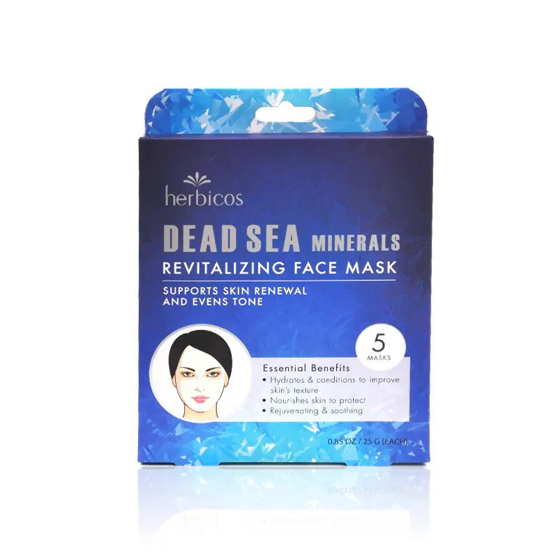Toptan güzellik canlandırıcı yüz maskesi kağıt levha kore cilt bakımı nemlendirici ölü deniz mineraller yüz maskesi
